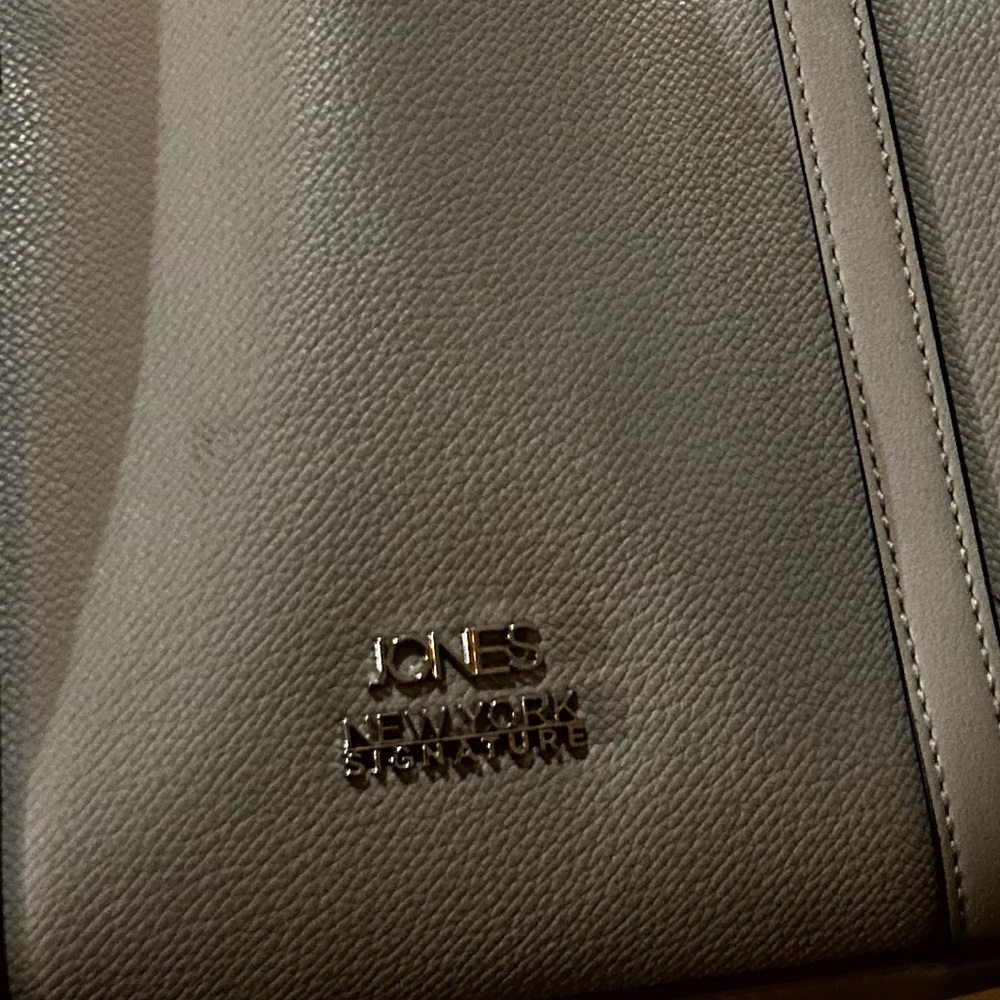 J.B.S. Taupe Leather Women's Briefcase